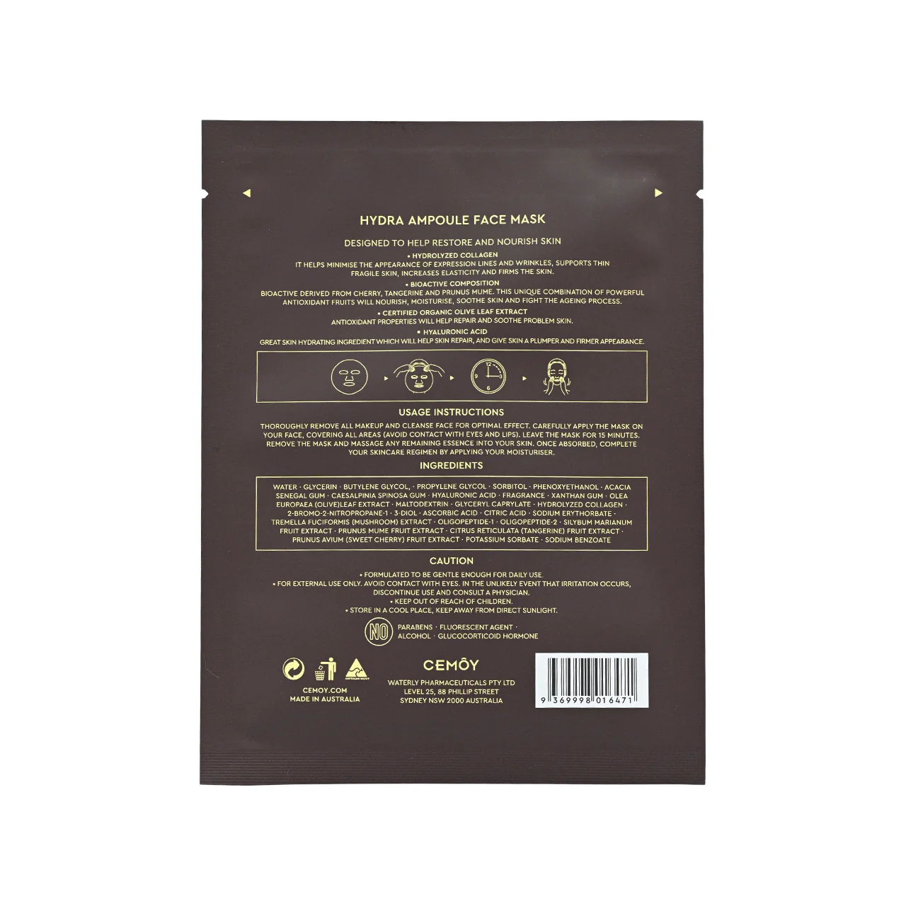 Cemoy Hydra Ampoule Face Mask 5pcs - Image 4