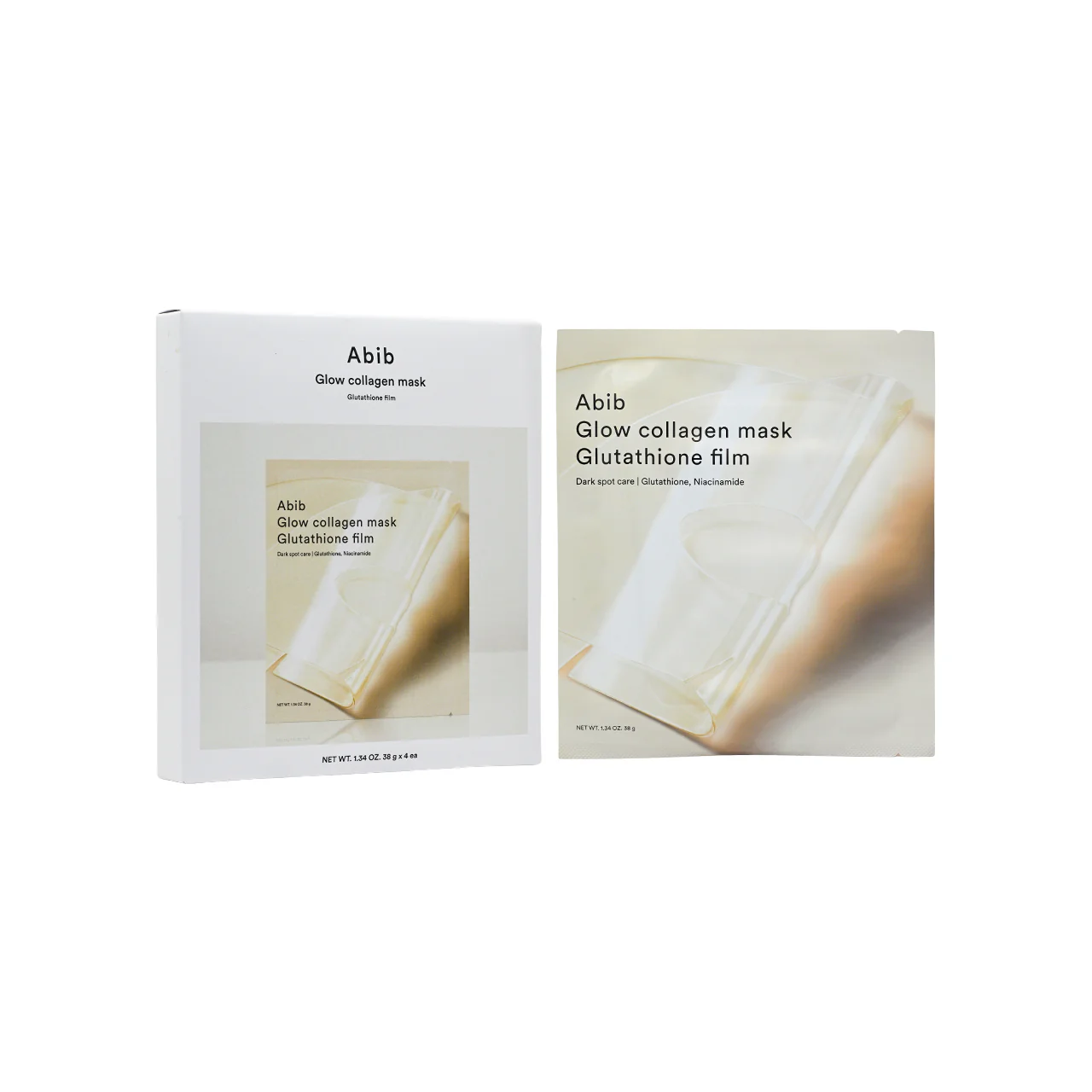 Abib Glow Collagen Mask Glutathione film 4pcs