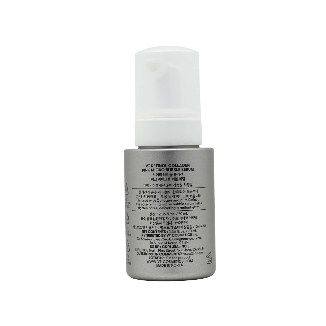 VT Retinol Collagen Mint Micro Bubble Serum 70ml - Image 3