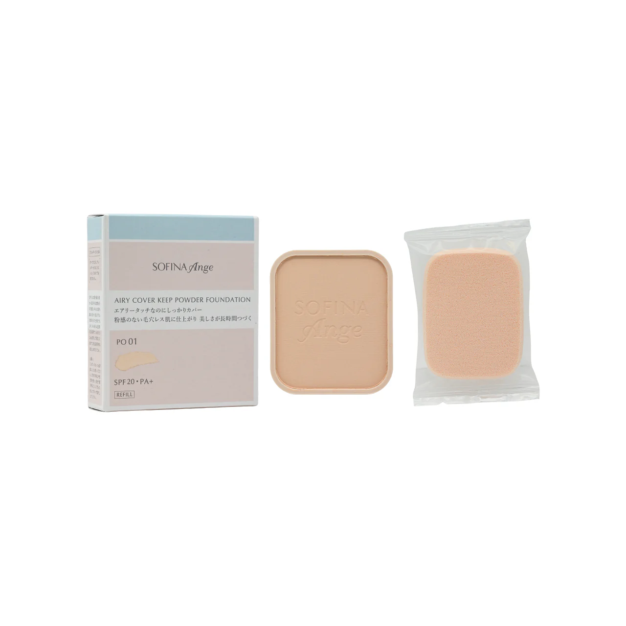 Sofina Ange Airy Cover Keep Powder Foundation Refill #PO01 9.7g