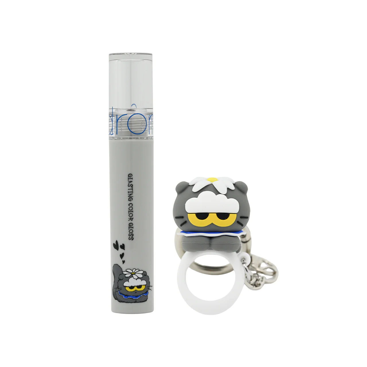 Rom&nd Zo&friends Glasting Color Gloss Keyring Set #19 Joy Berry 2pcs - Image 2