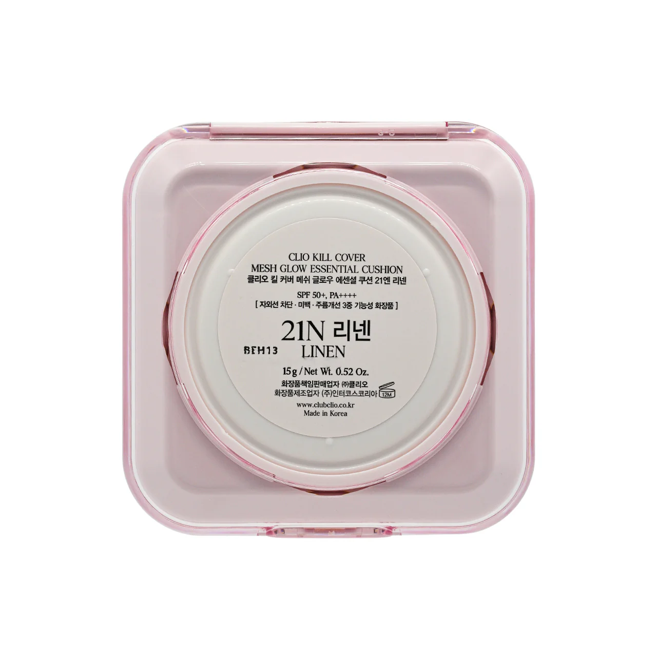 Clio SPF50+PA++++ Kill Cover Mesh Glow Essential Cushion #21N 15g x 2pcs - Image 3