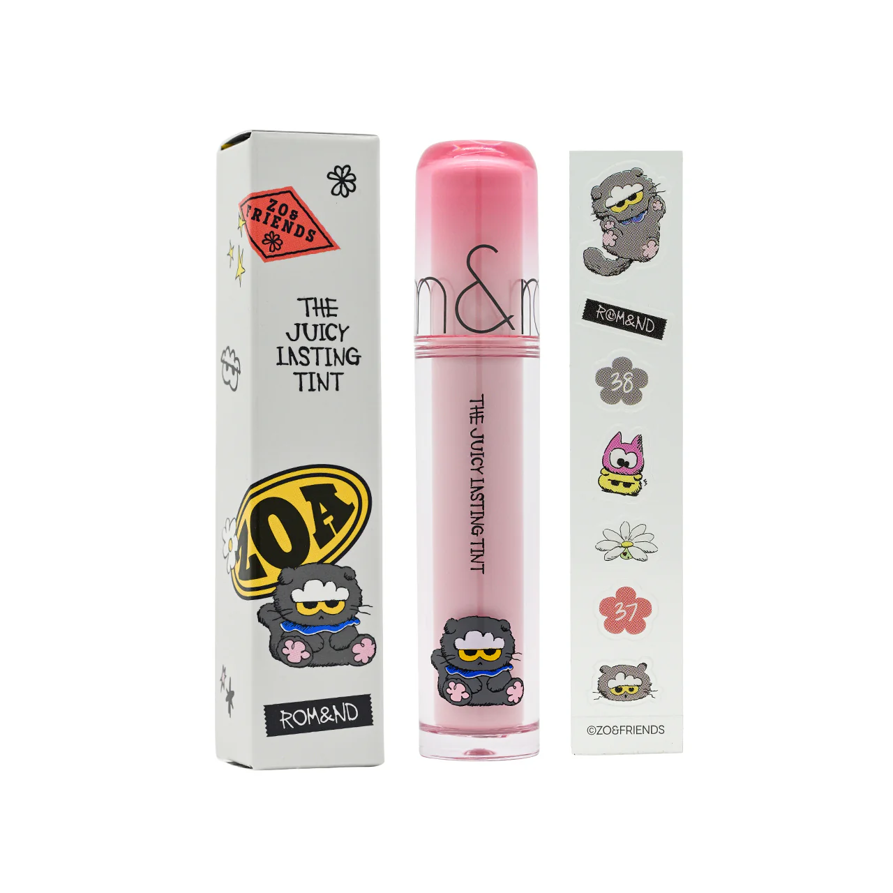 Rom&nd Zo&friends Glasting The Juicy Lasting Tint #38 Cloud Berry 1pc