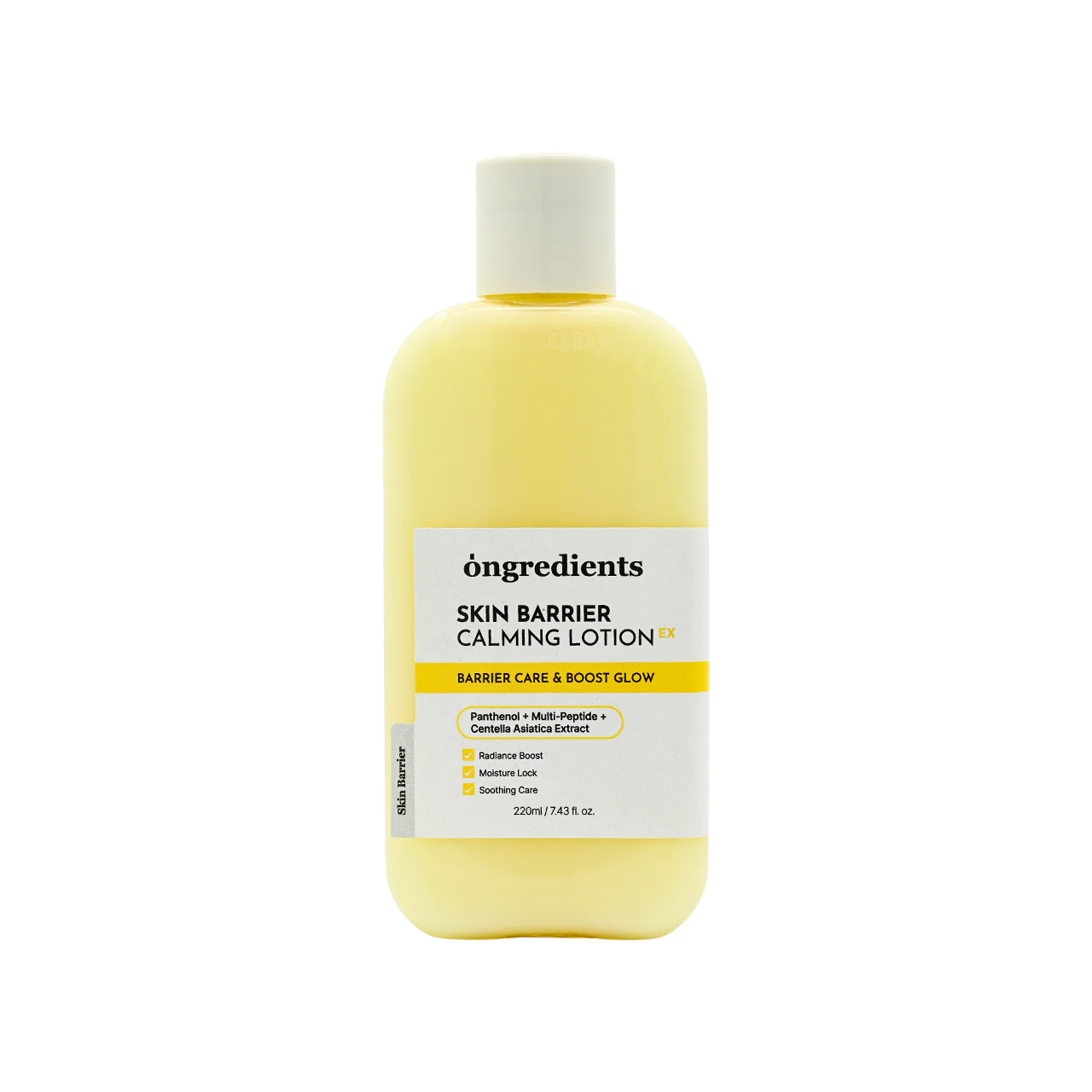Ongredients Skin Barrier Calming Lotion EX 220ml - Image 3