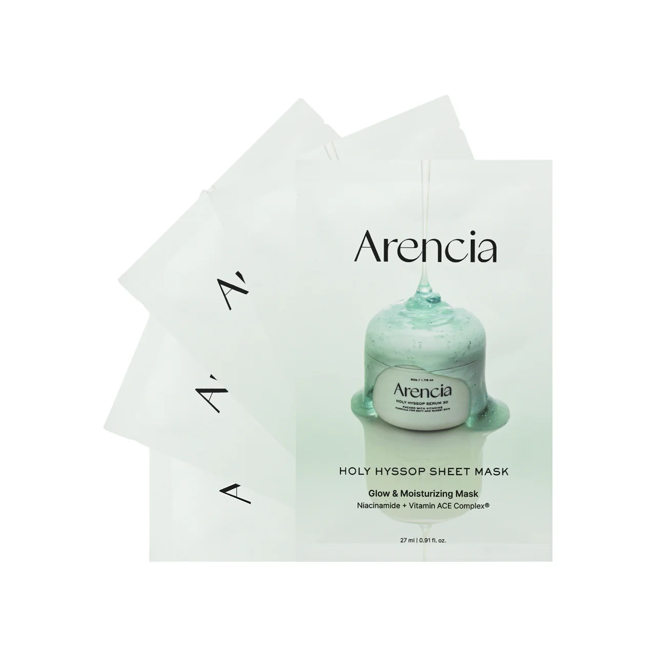 Arencia Holy Hyssop Sheet Mask 27ml x 5pcs x2 - Image 3