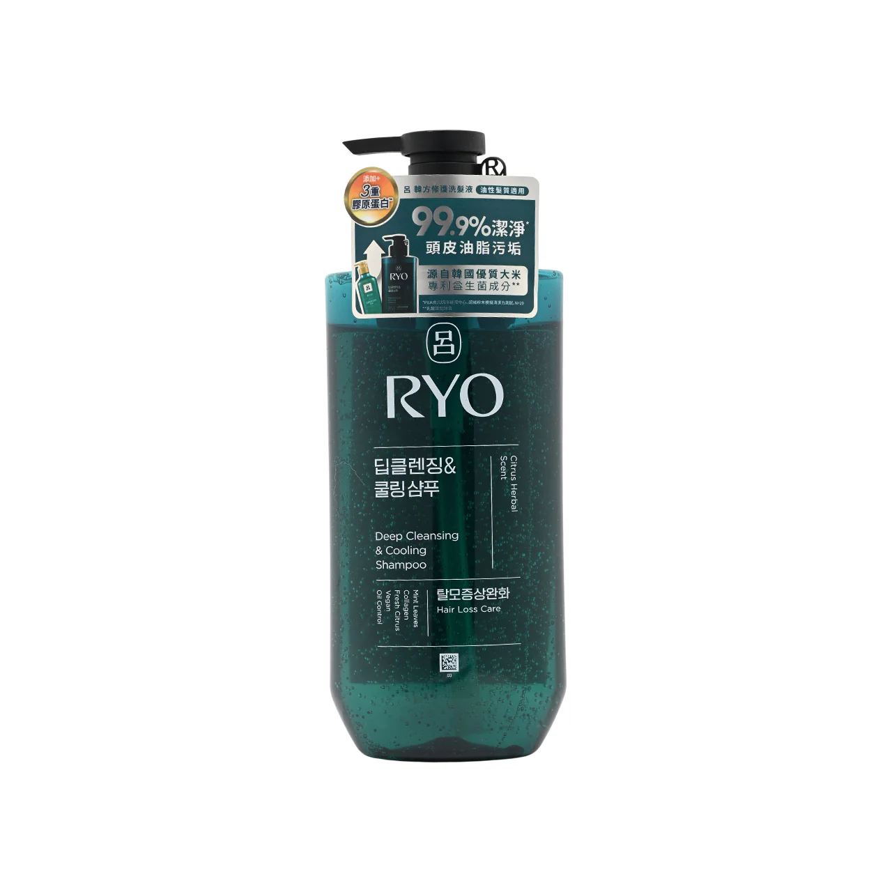 Ryo Deep Cleansing & Cooling Shampoo 480ml